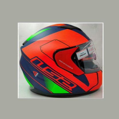 LS2 HELMET -  FF320 Stream Evo Stash Matt Navy Blue Orange Full Faced Helmet