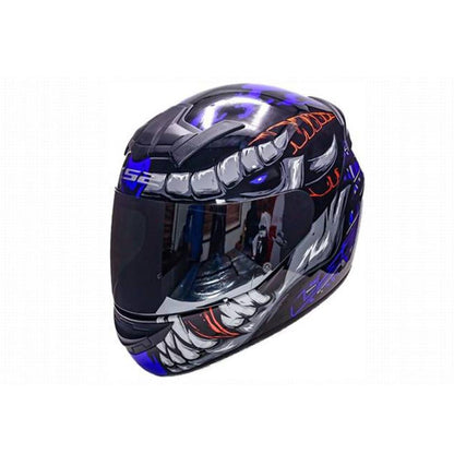 LS2 HELMET - FF352 FLY DEMON MATT BLACK BLUE HELMET