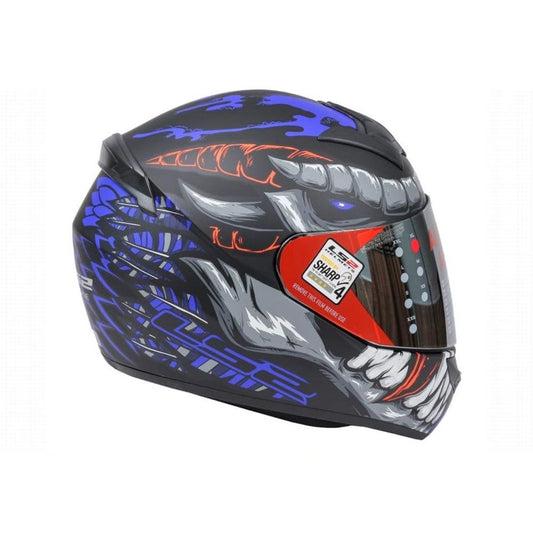 LS2 HELMET - FF352 FLY DEMON MATT BLACK BLUE HELMET