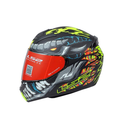 LS2 HELMET - FF352 FLY DEMON MATT BLACK YELLOW