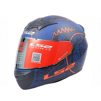 LS2 HELMET FF352 TAKAROA MATT BLACK BLUE ORANGE