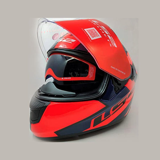 LS2 Helmets - FF320 Stream Evo - Rex - Gloss Black Orange - Dual Visor Full Face Helmet