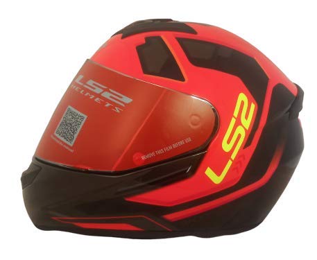 LS2 Helmets - FF352 Rookie - Iron Face - Gloss Black Orange - Single Mercury Visor Full Face Helmet