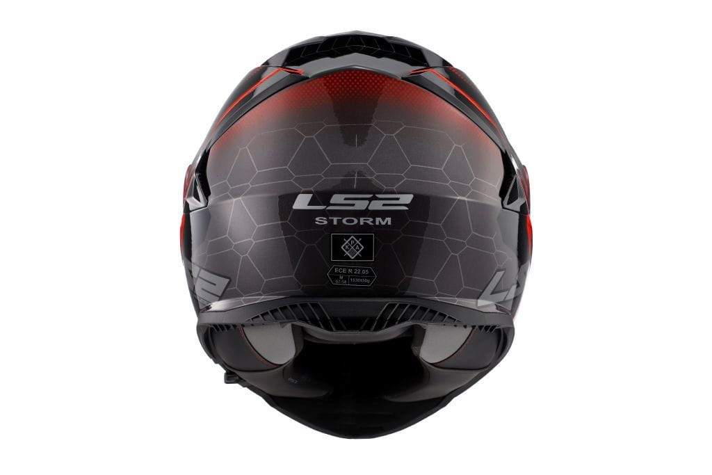 LS2 HELMETS - FF800 STORM CLASSY BLACK RED GLOSS HELMET