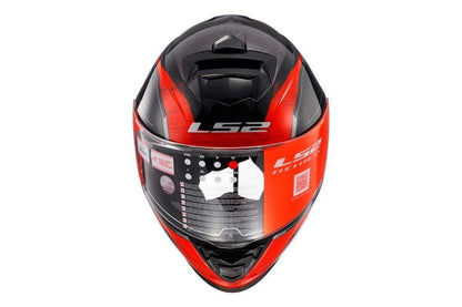 LS2 HELMETS - FF800 STORM CLASSY BLACK RED GLOSS HELMET