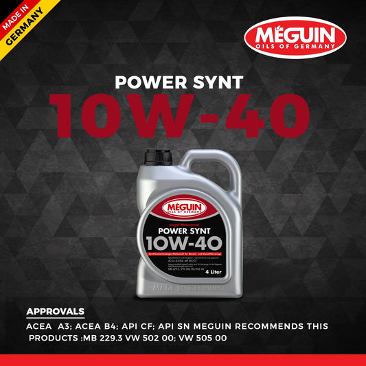 Meguin 10W40 Synthetic Car Engine Oil 1 L