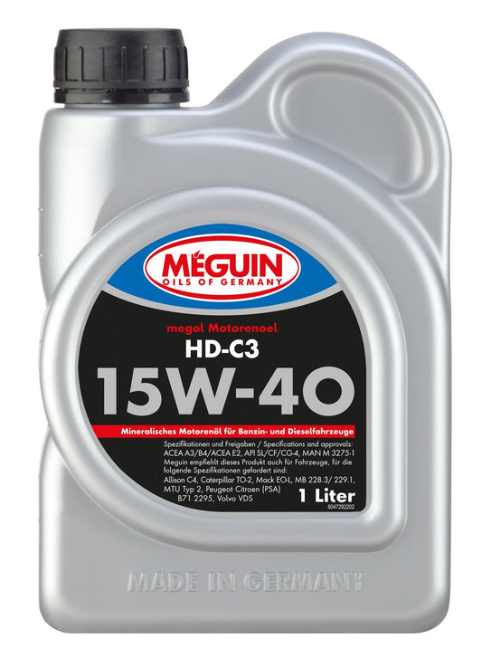 Meguin 15W40 HD-C3 Car Engine Oil 1 L