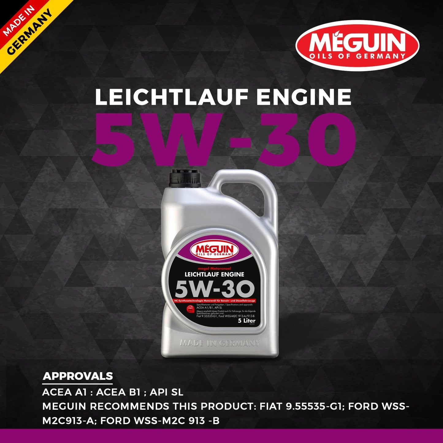 Meguin 5W30 Synthetic Car Engine oil 1L