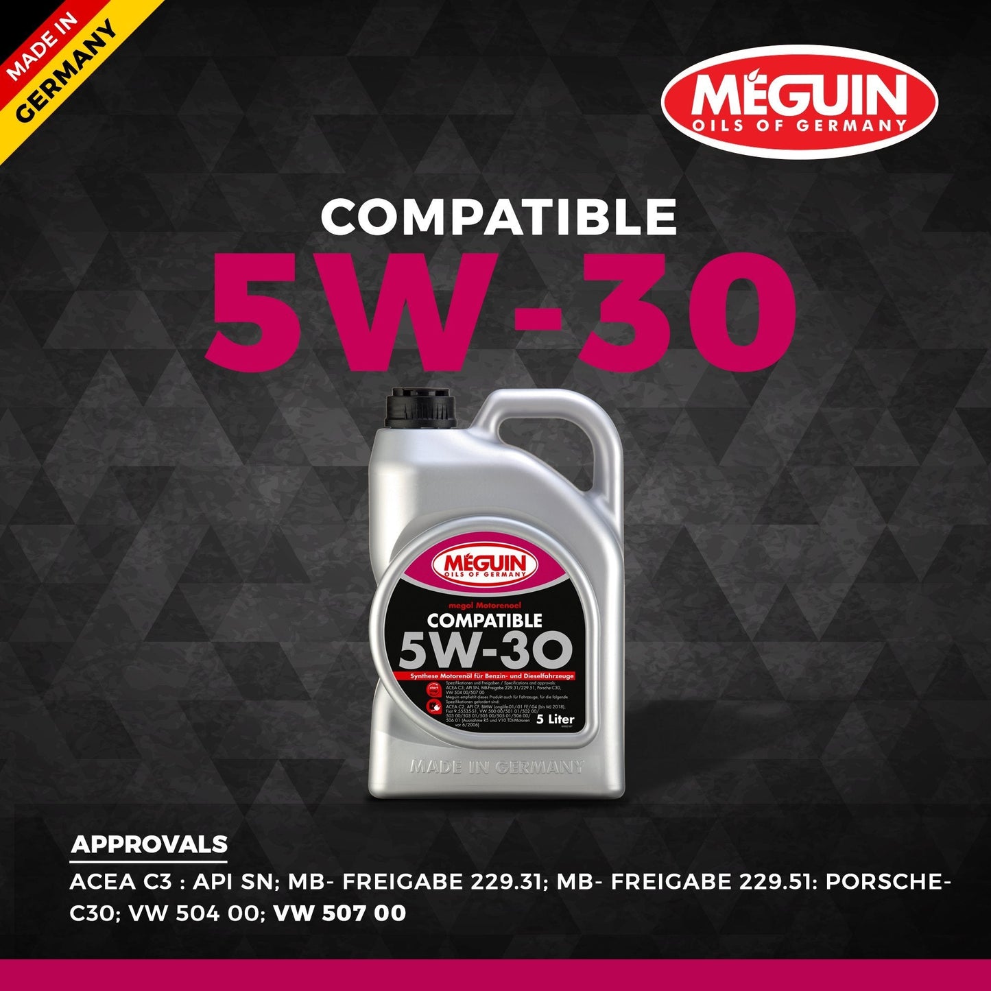 Meguin 5W30 Car Engine Oil 5 L (VW 507 00)