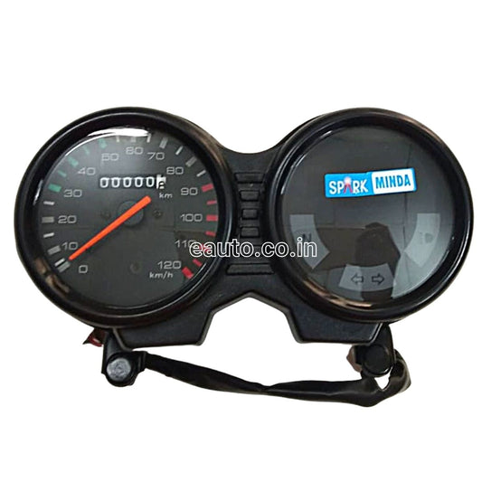 MINDA Analog Speedometer Assembly for Bajaj CT 100 | Without Fuel Gauge | 7 PIN Coupler