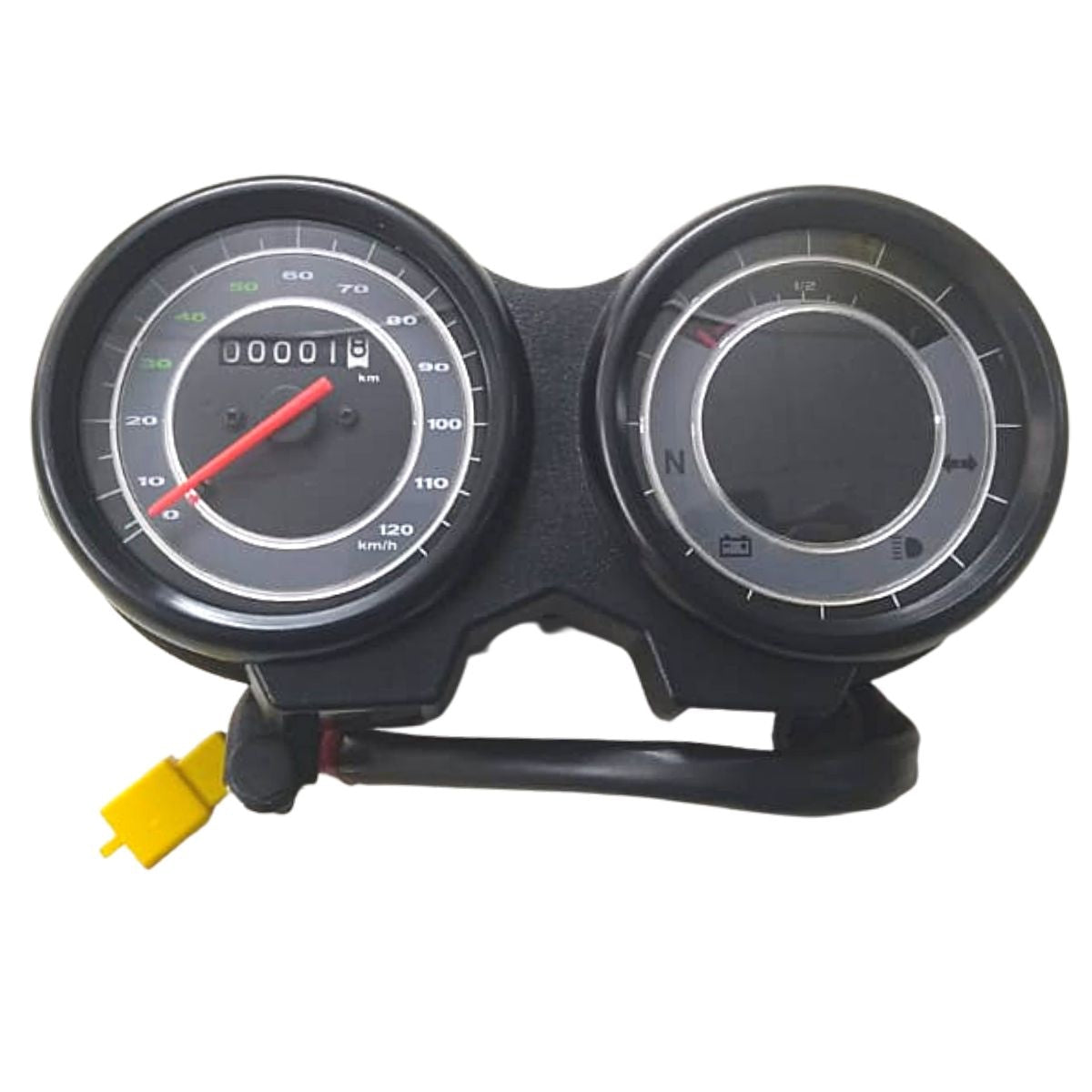 MINDA Analog Speedometer for Bajaj Platina 125 DTS-i | 9 PIN with Yellow Coupler