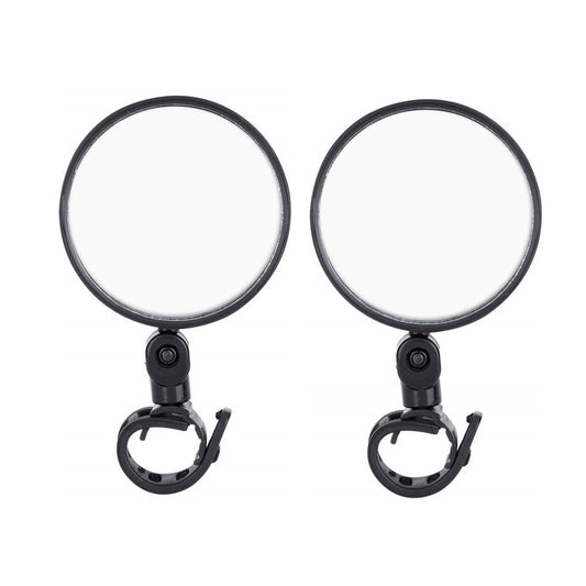 Universal 360-Degree Rotatable Convex Rear View Mirrors for Bicycles and Motorcycles - Ideal for Cycling and Biking Safety (1 Pair)