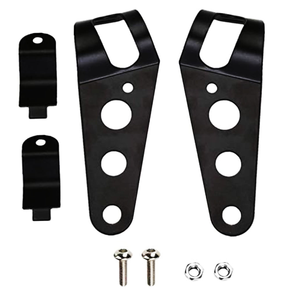 AUTOPOWERZ Motorcycle Head Lamp Holder Headlight Mounting Brackets for Universal Motorcycle Modification