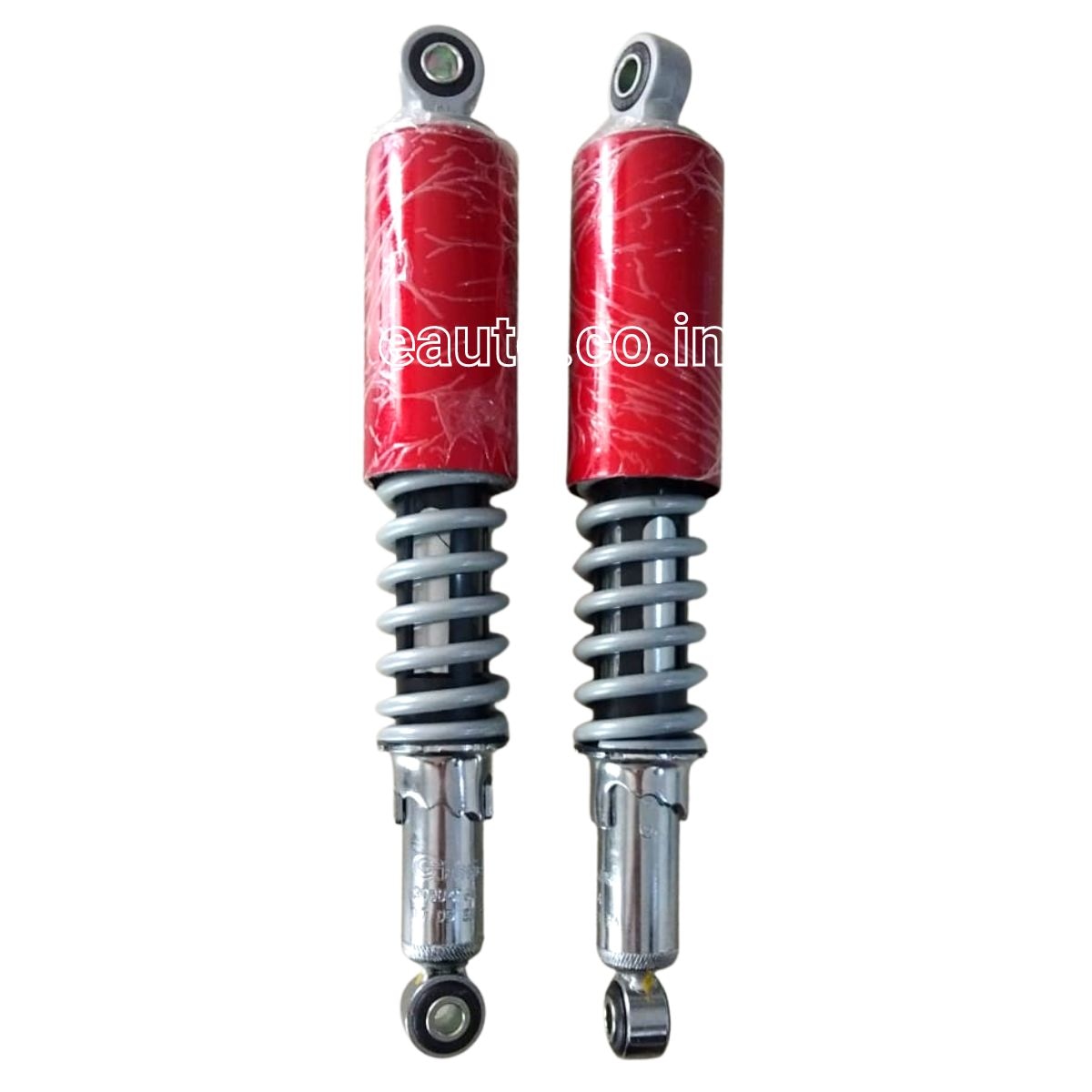 Rear Shock Absorber for Hero Splendor | Splendor Pro | Splendor Plus | Super Splendor | CD Dawn | CD Deluxe | HF Dawn | HF Deluxe | Set of 2 | RED