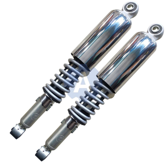 Rear Shock Absorber for Hero Splendor | Spl Pro | Spl Plus | Super Spl | CD Dawn | CD Deluxe | HF Dawn | HF Deluxe | SILVER or CHROME Colour