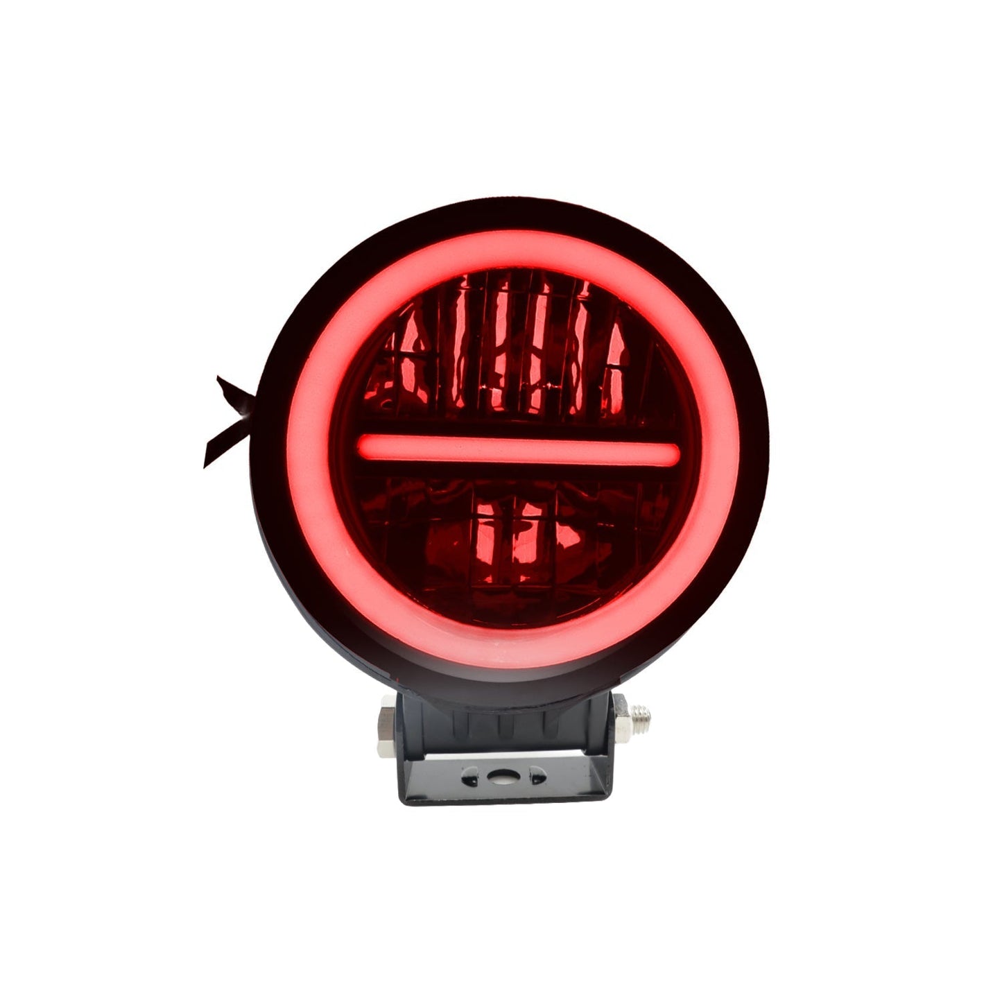 LIU HJG White Led Fog Light With Red DRL Universal For All Bikes, Cars and Trucks (Pack Of 2)