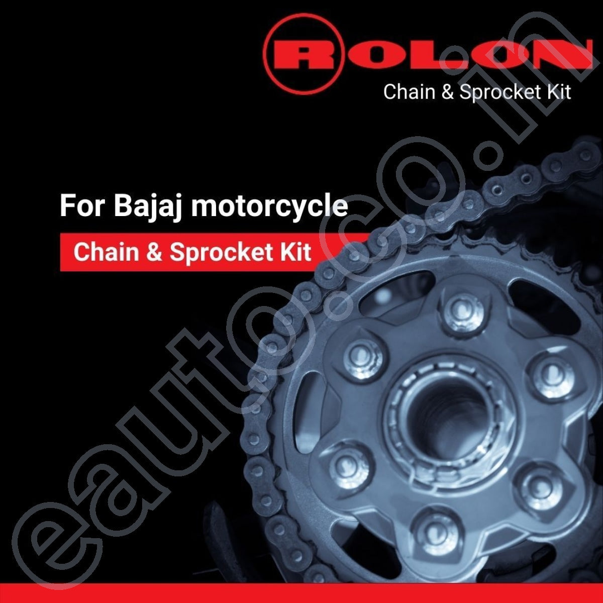 ROLON Chain Sprocket Kit for Bajaj Avenger 150 Street/ 200 (6Hole|38T-14T-110L)