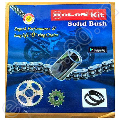 ROLON Chain Sprocket Kit for Bajaj Pulsar 220CC | 4 Hole | 37T-14T-104L