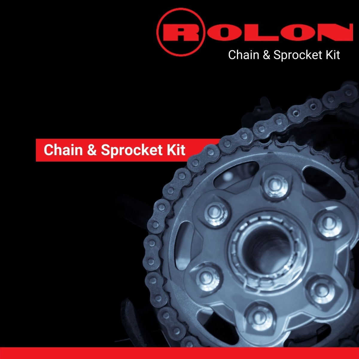 Rolon Chain Sprocket Kit for Hero Impulse(6Hole|50T-17T-130L)