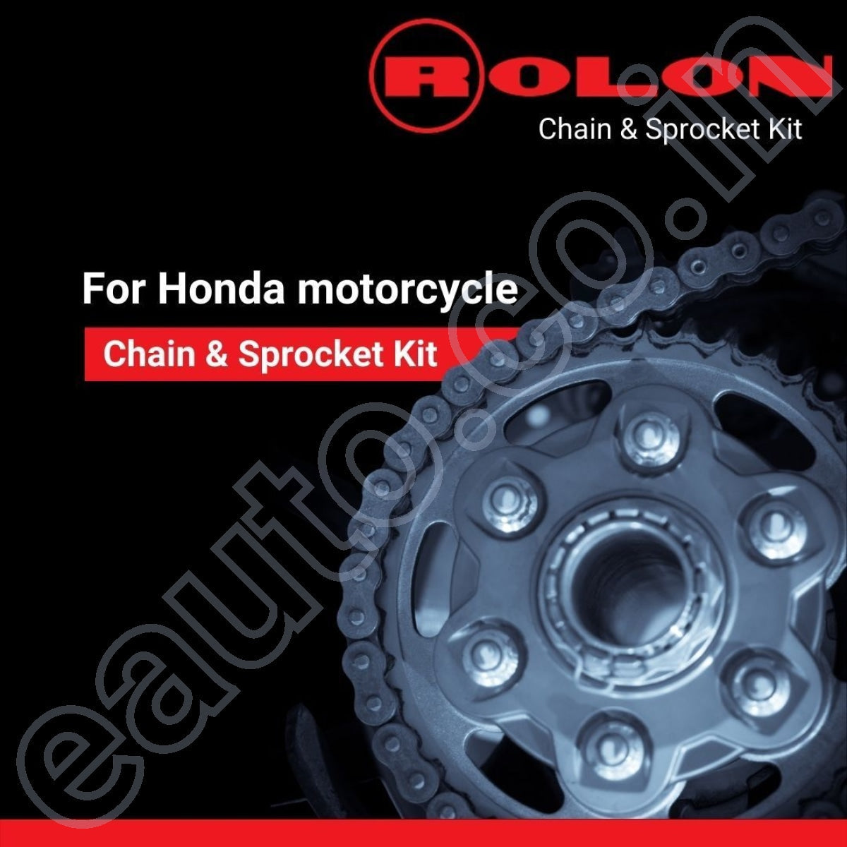 ROLON Chain Sprocket Kit for Honda CB Unicorn Dazzler 150 (4Hole|42T-15T-126L)