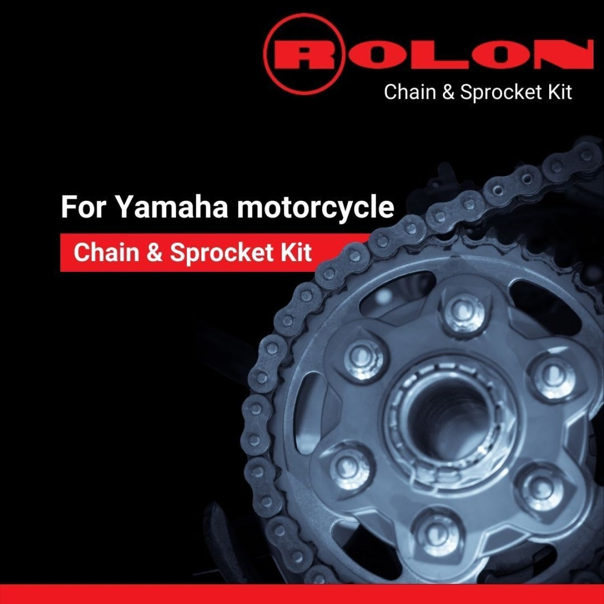 ROLON Chain Sprocket Kit for Yamaha FZ V2 | 150CC | (6 Hole|41T-14T-128L)