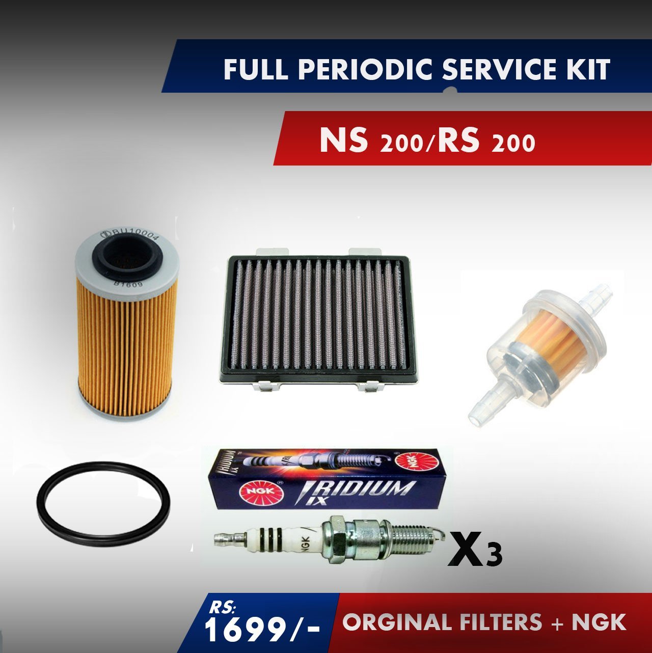 Bajaj RS200 Periodic service kit