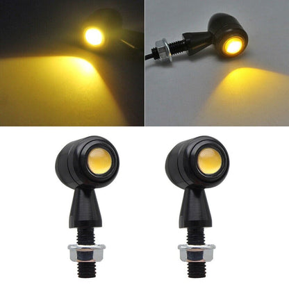 Universal ABS Plastic Strobe Light Yellow Indicator For all Bikes, Motorcycle turn on Signal (Pack of 2Pcs)