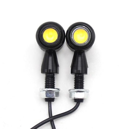 Universal ABS Plastic Strobe Light Yellow Indicator For all Bikes, Motorcycle turn on Signal (Pack of 2Pcs)