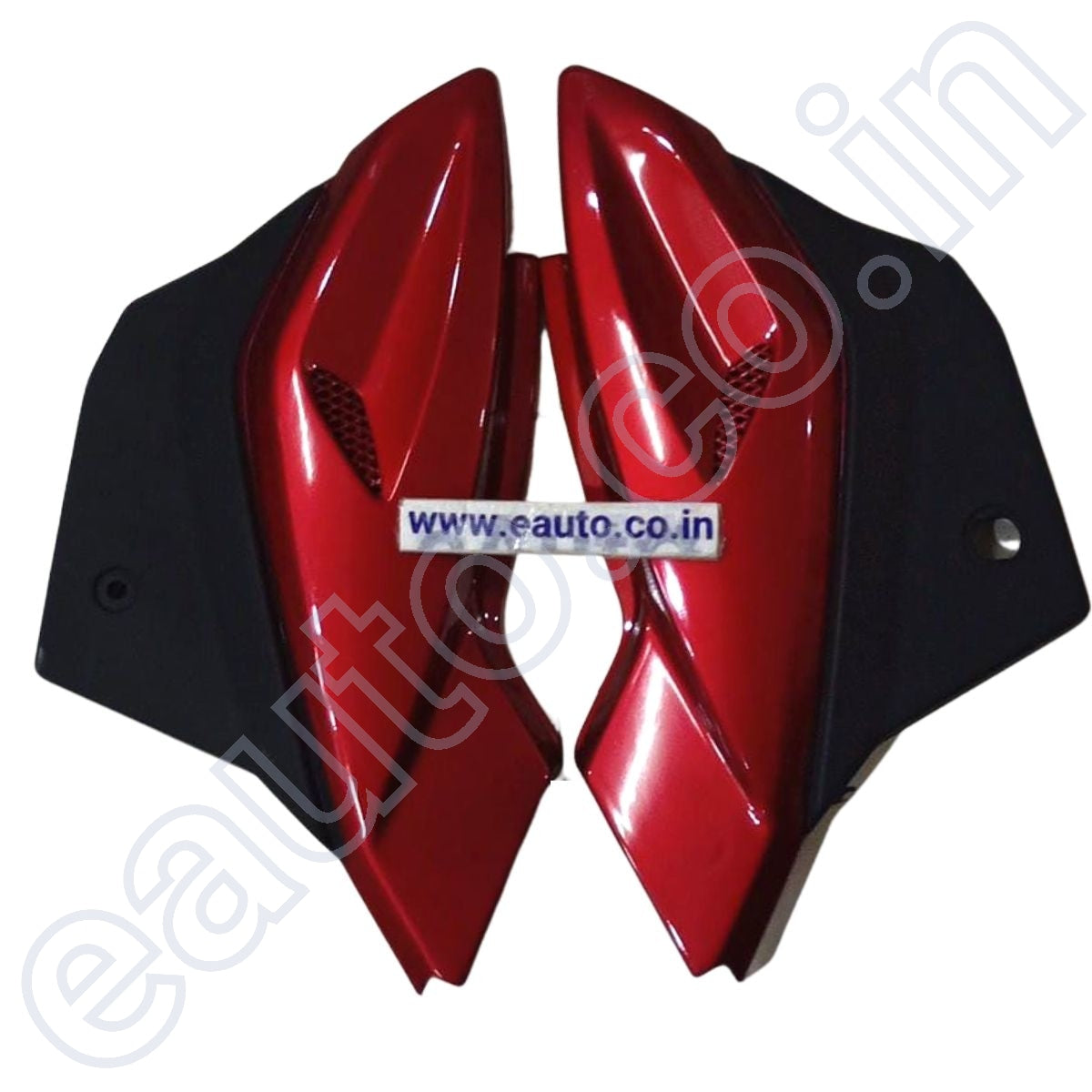 Side Panel for Bajaj Pulsar 150 | Digital Model | With Jaali | Red