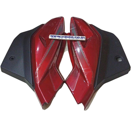 Side Panel for Bajaj Pulsar 150 UG8 | One Side Nut Bolt | Red & Copper