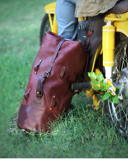 Tripmachine LEATHER MILITARY DUFFEL