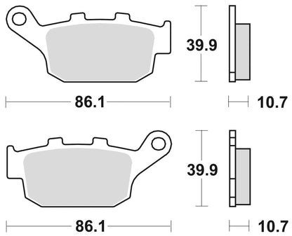 TRIUMPH DAYTONA R ABS from VIN 564948|675|2013 >REAR - R