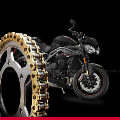 Triumph Street Triple 675 JT Brass Chain & Sprocket