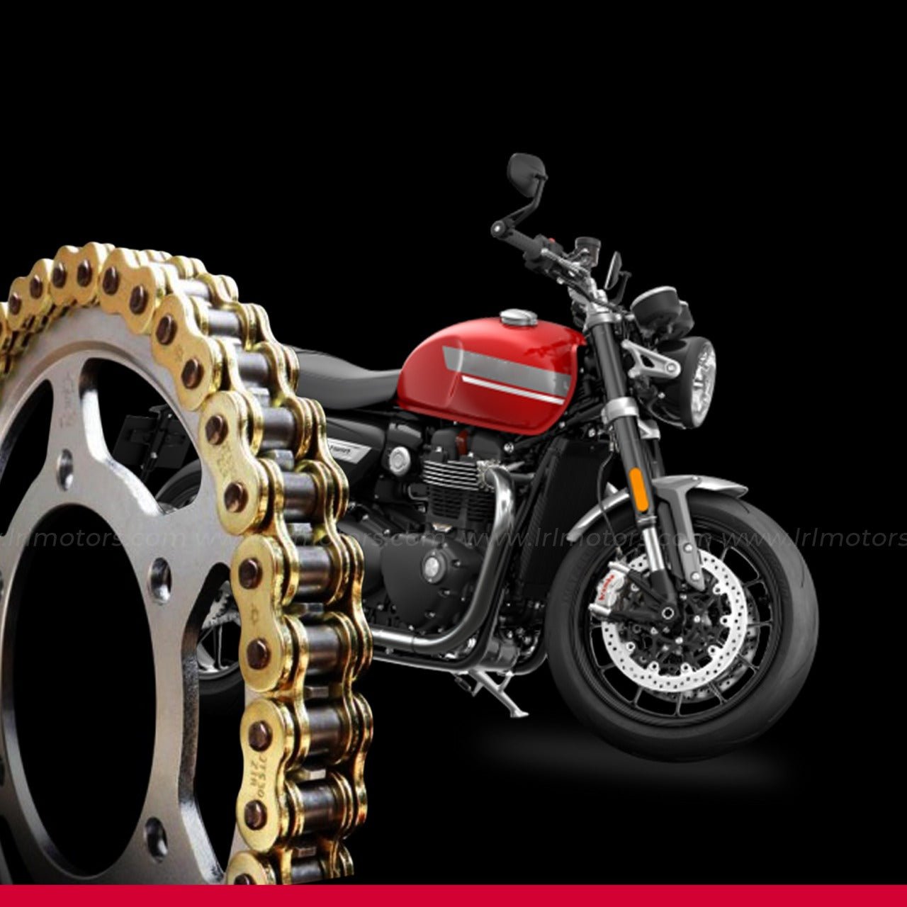 Triumph Street Twin 900 JT Brass Chain Sprocket kit