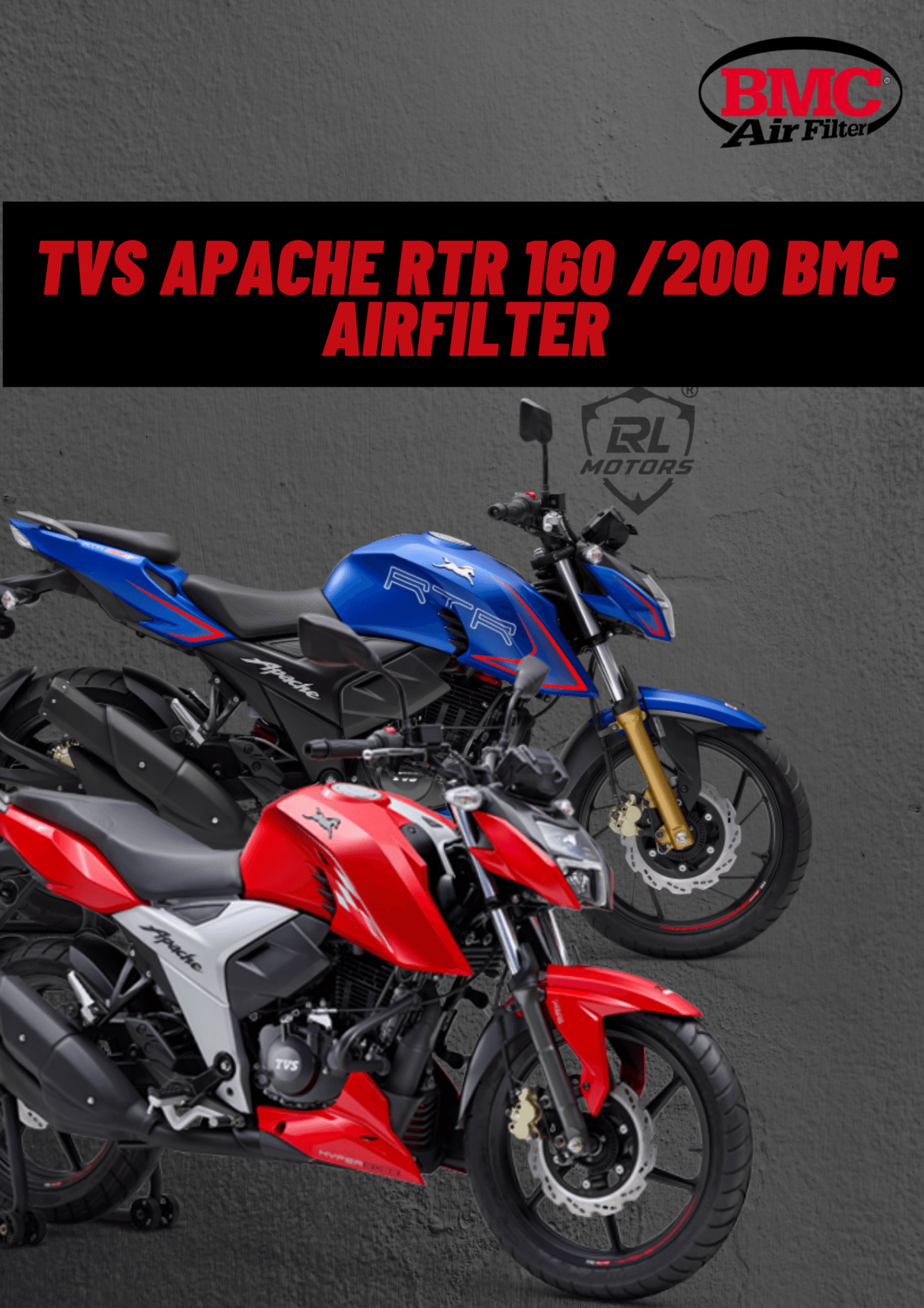 TVS Apache RTR 200 /160 BMC Air filter