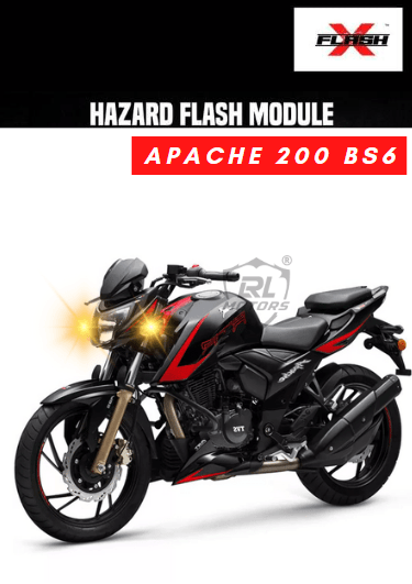 TVS Apache 200 BS6 Flash X Hazard Flash Module, Blinker,Flasher