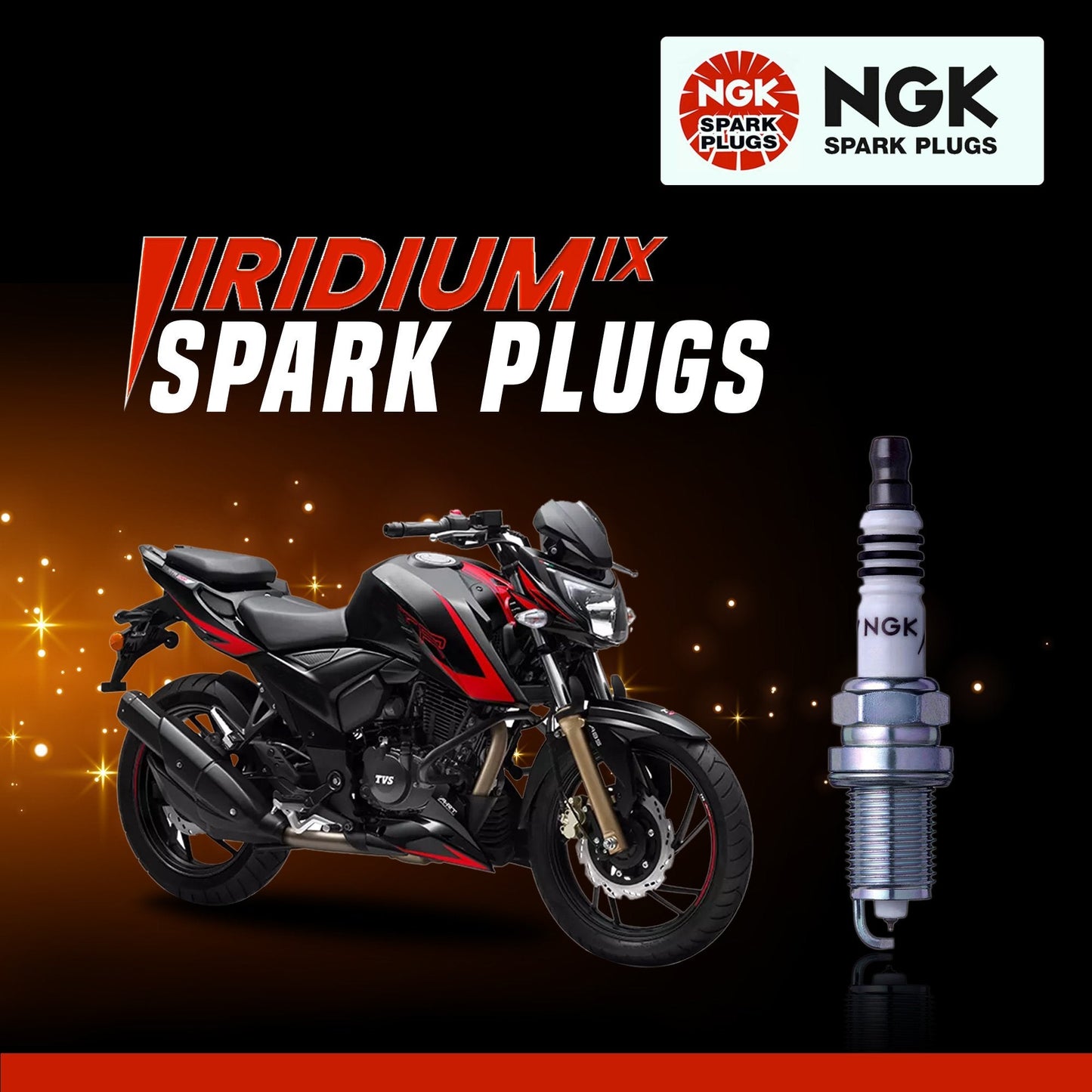 TVS Apache RTR 160/180 NGK Iridum Spark Plug