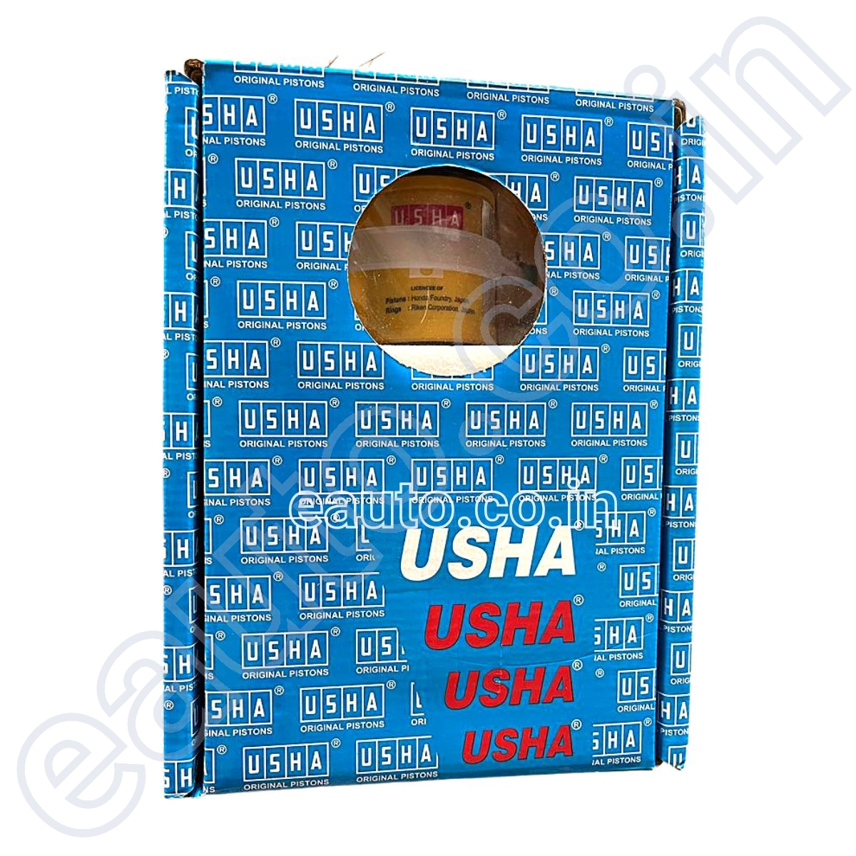 USHA Piston Cylinder Kit for Hero Achiever | CBZ Xtreme | Hunk | Honda Unicorn | Silver Colour Block | Engine Block