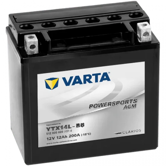 VARTA Powersports AGM YTX14L-BS (12 Ah)