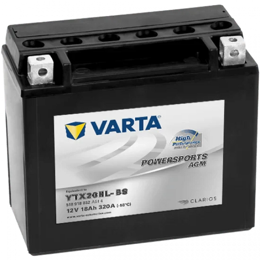 VARTA Powersports AGM YTX20HL-BS 18AH