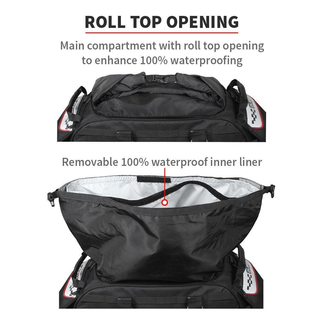 Viaterra CLAW(72L) – WATERPROOF TAILBAG - (100% WP CLAW V3 MOTORCYCLE LUGGAGE)