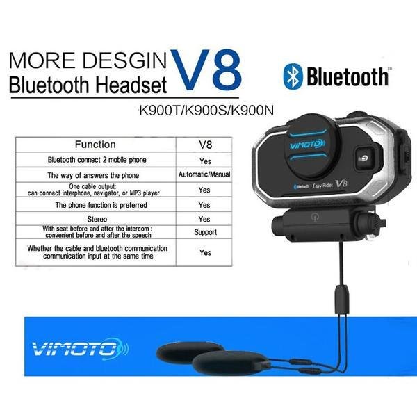 ViMOTO V8 Motorcycle Bluetooth Headset