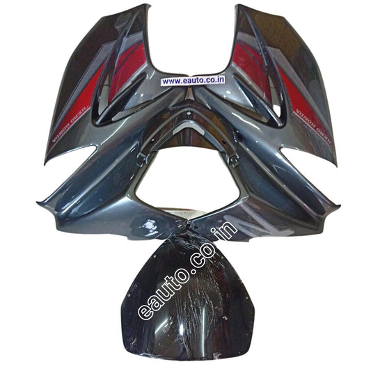 Visor for Hero Karizma R | Ebony Grey | Front Fairing or Doom