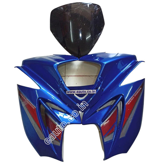 Visor for Hero Karizma R | Vibrant Blue | Front Fairing or Doom