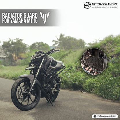 Yamaha MT15 | R15 v4 | R15M MOTOAGGRANDIZE Radiator Guard | Cover | Protector