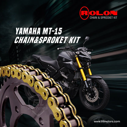 Yamaha MT15  Rolon  Brass chain & Sprocket Kit