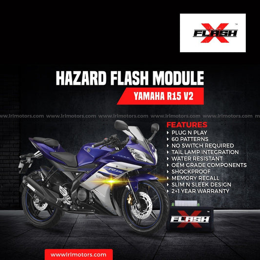 Yamaha R15 V2  Flash X Hazard Flash Module, Blinker,Flasher