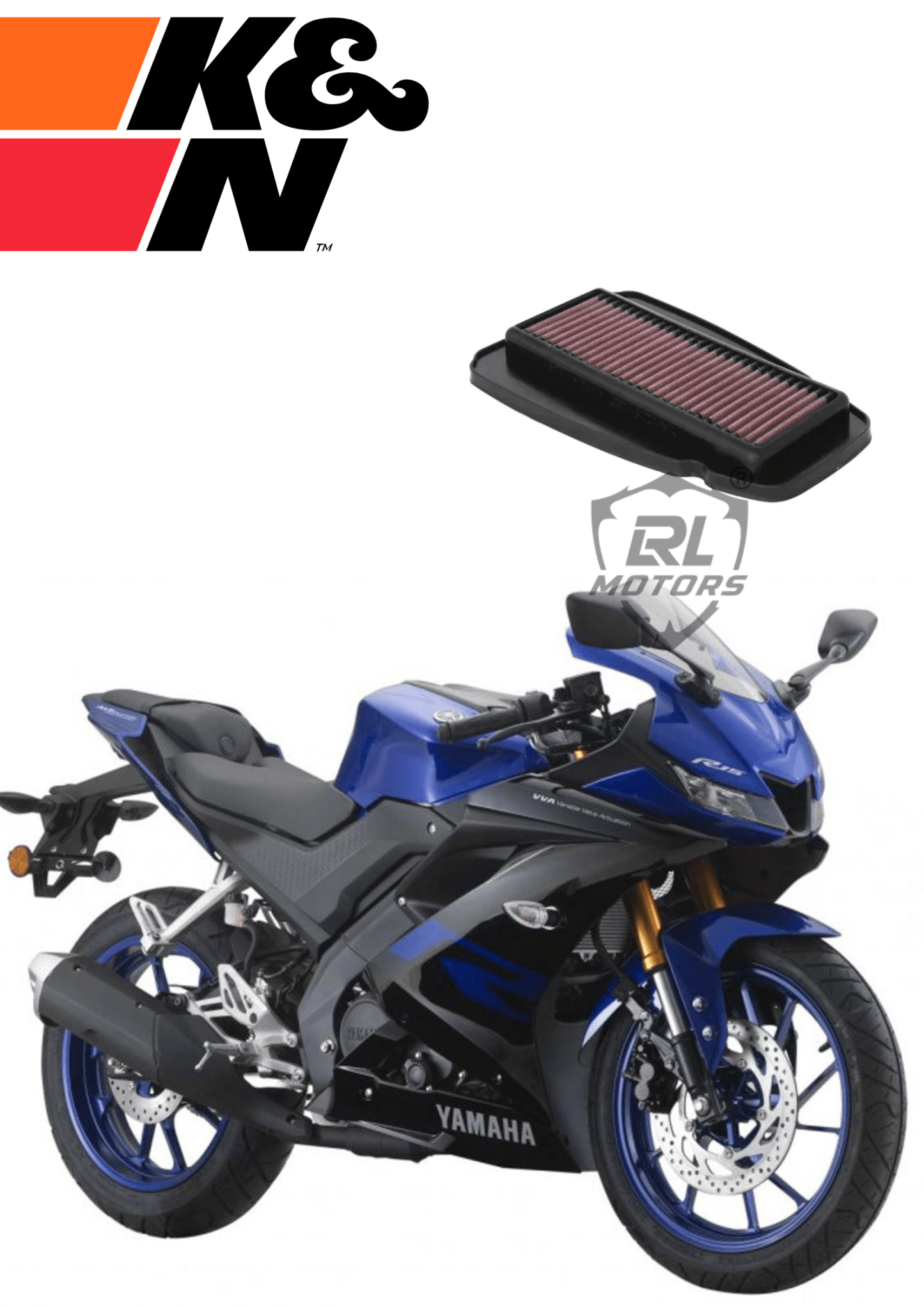 Yamaha R15 V3 - V4  K&N Replacement  Air Filter