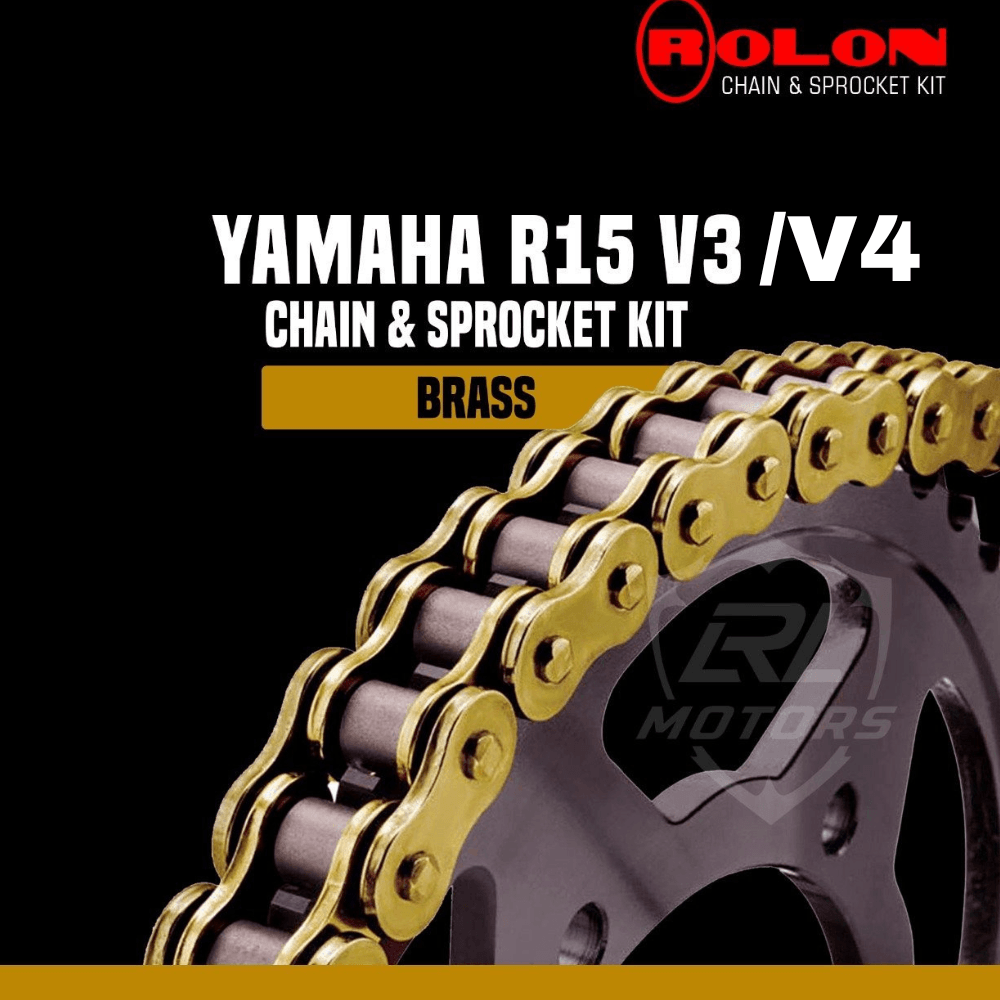 Yamaha R15 V3 / V4  Rolon Brass chain sprocket kit