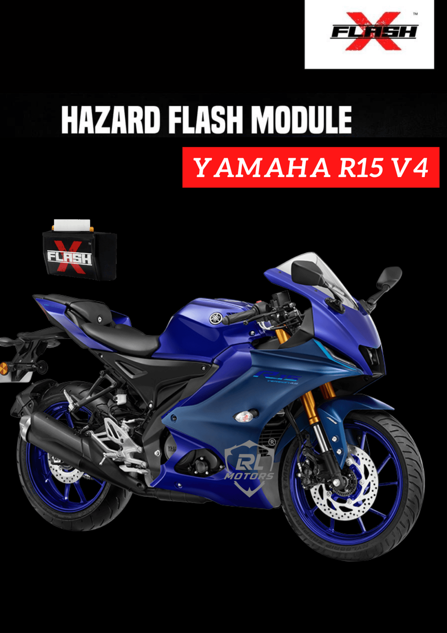 Yamaha R15 V4  Flash X Hazard Flash Module, Blinker,Flasher